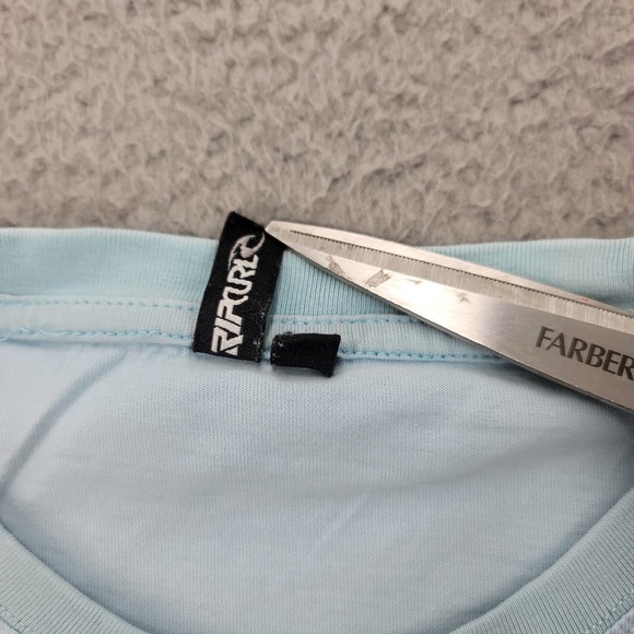 Rip Curl Shirt Mens Medium Blue Beach Ocean Surfing Crew Neck Short Sleeve Tee - Picture 10 of 14